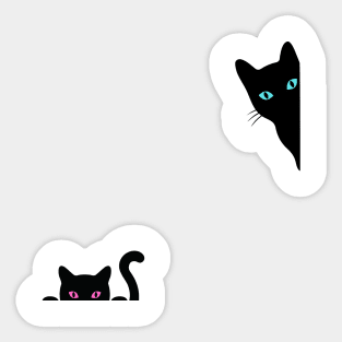 Pet kitten- black Cat lover Sticker